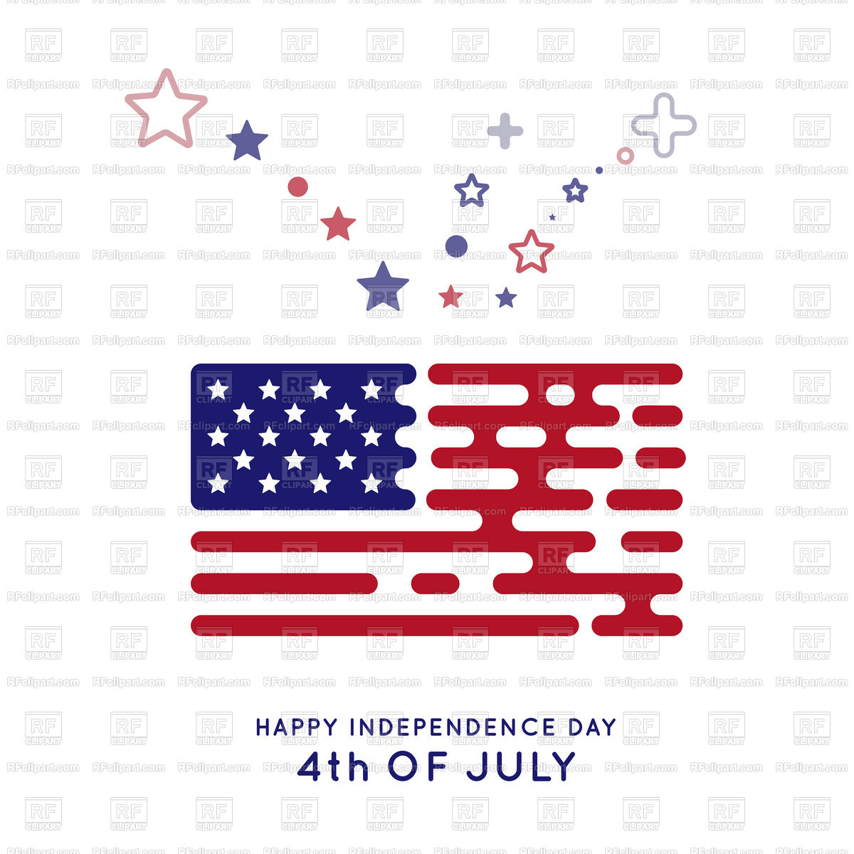 1200x1200 Abstract Usa Flag Vector Image Of Holiday