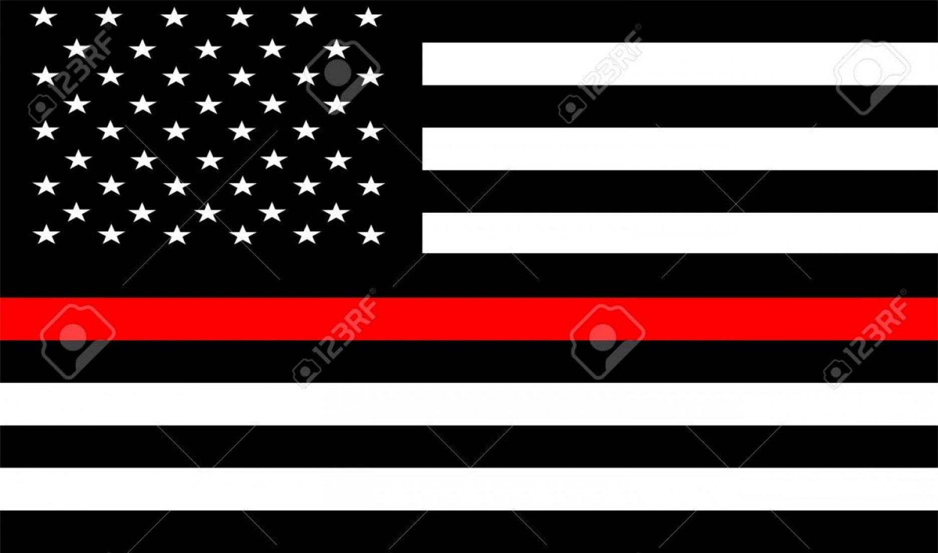 Photostock Vector Thin Red Line Firefighter Flag Vector Usa Flag 1872x1104 Photostock Vector Thin Red Line Firefighter Flag Vector Usa Flag