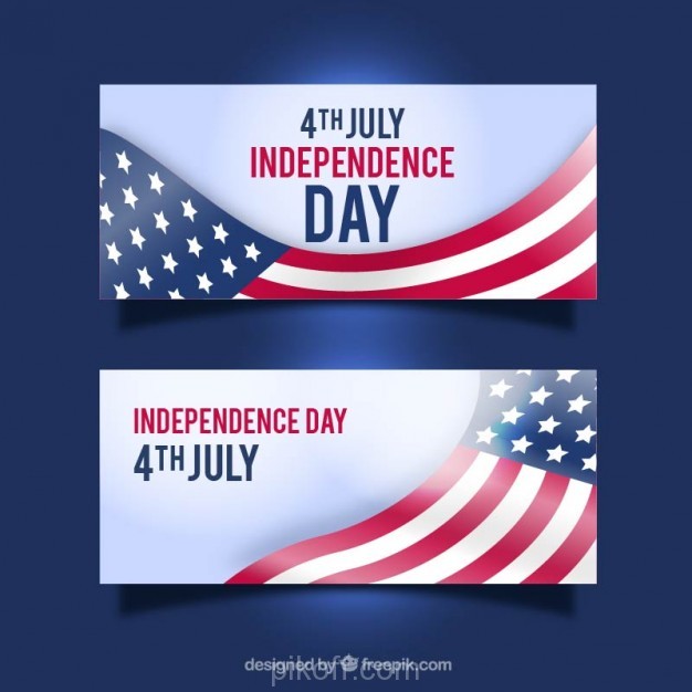 626x626 Banners With Usa Flag Vector Free Download