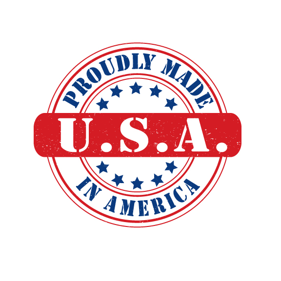 576x577 Made In Usa Logo Design Vector, Royalty Free