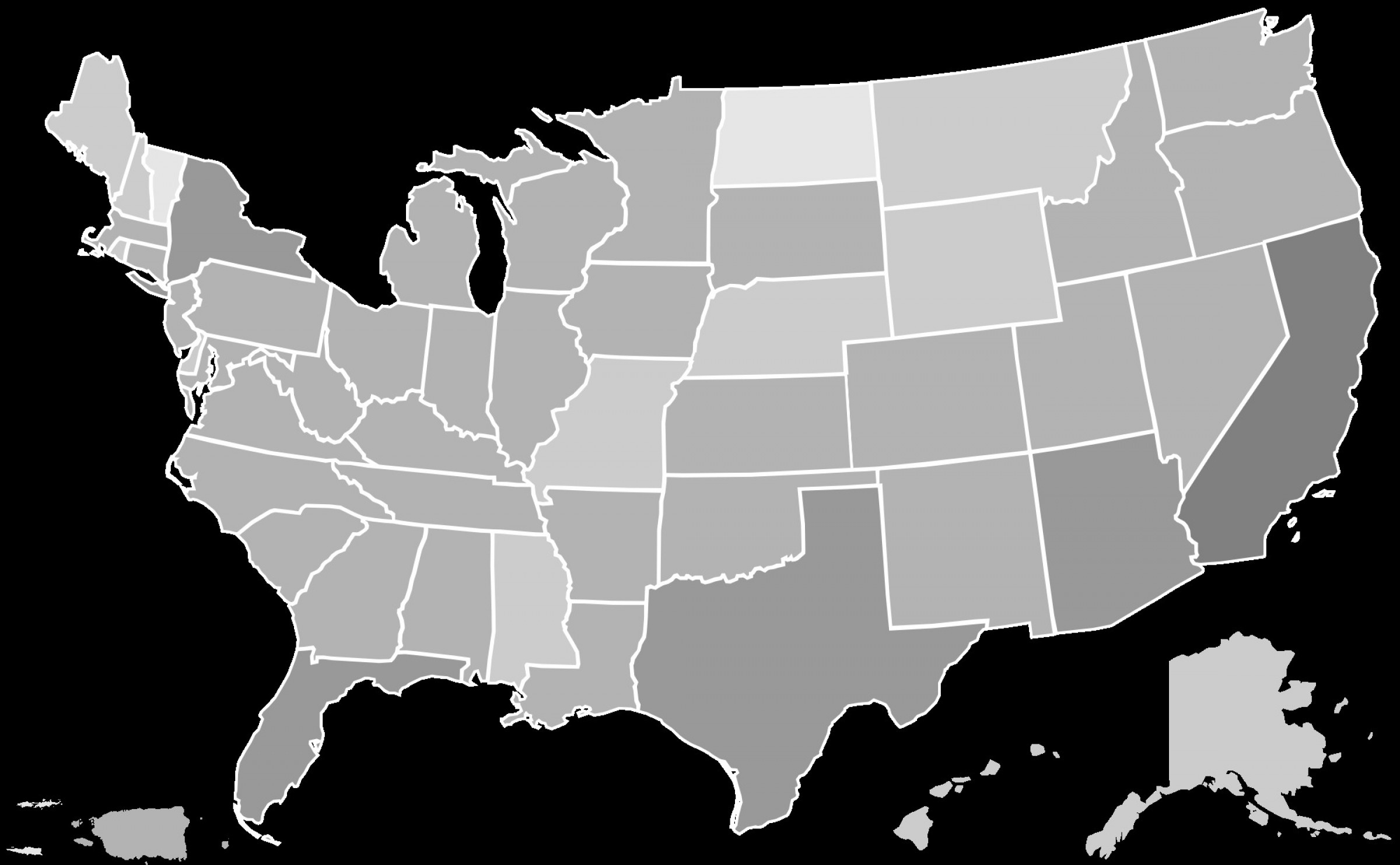 2400x1484 Us Map Vector Art Catchsplace