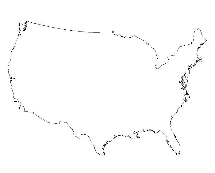 701x565 Png Usa Outline Transparent Usa Outline Images