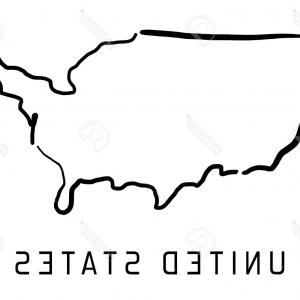 300x300 Political Map United States Od America Usa Simple Flat Black