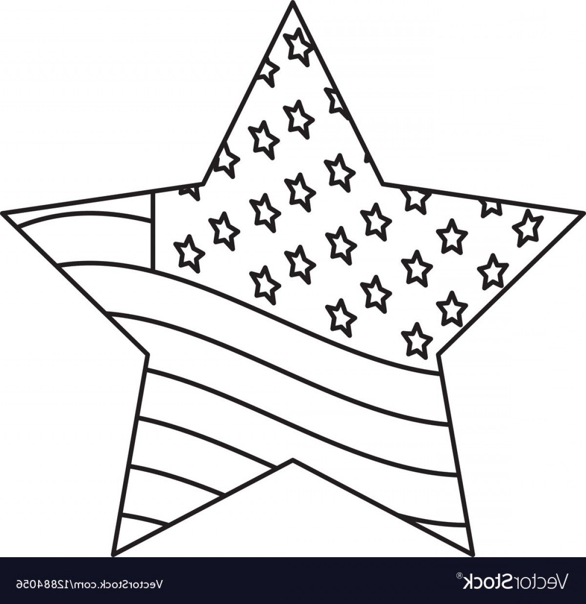 1200x1238 Silhouette Star Of Usa Flag Design Vector Hoodamathrun