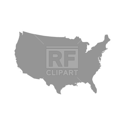 400x400 Usa Map Silhouette Free Vector Image Vector Artwork