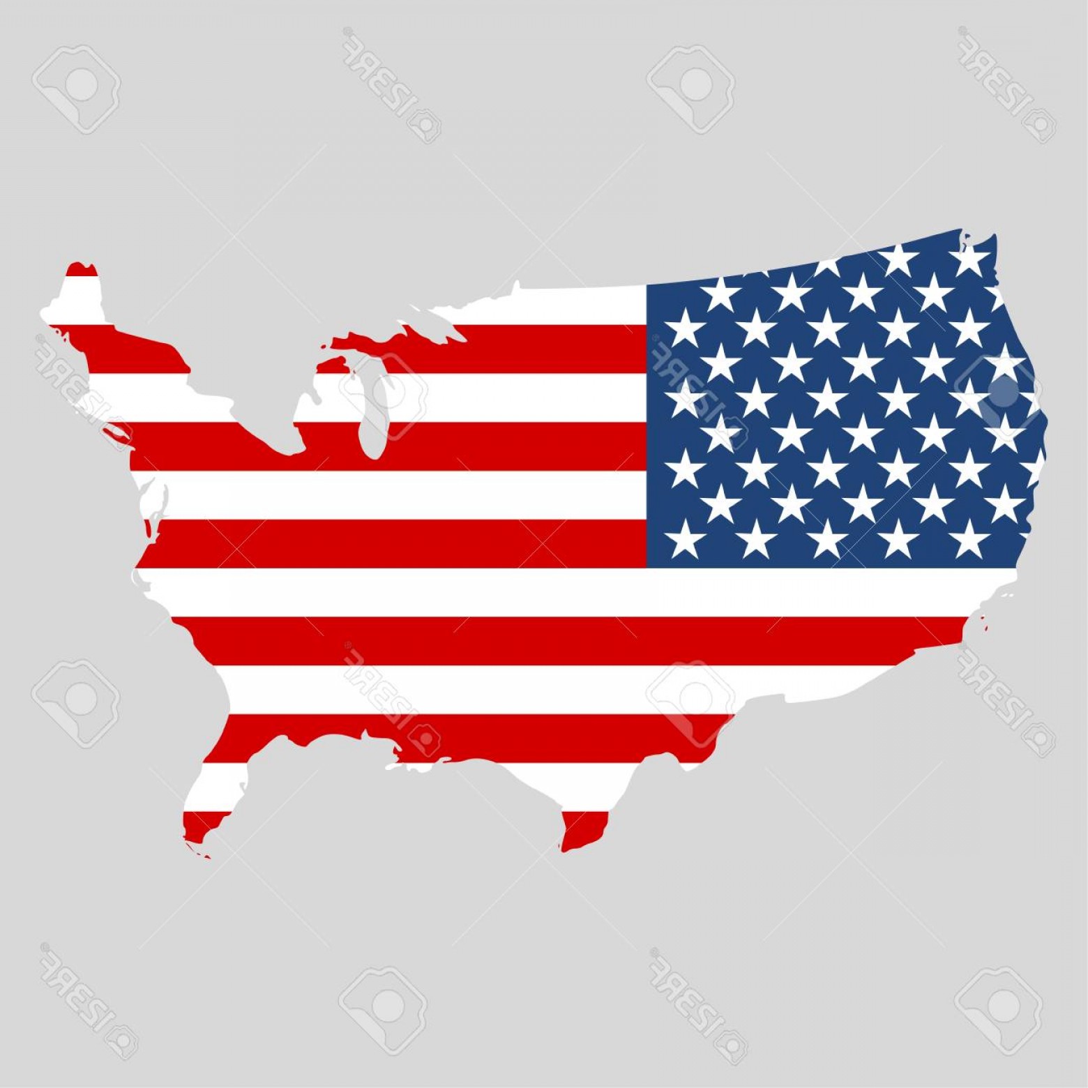 1560x1560 Photostock Vector Usa Flag Shape Of American Map Soidergi