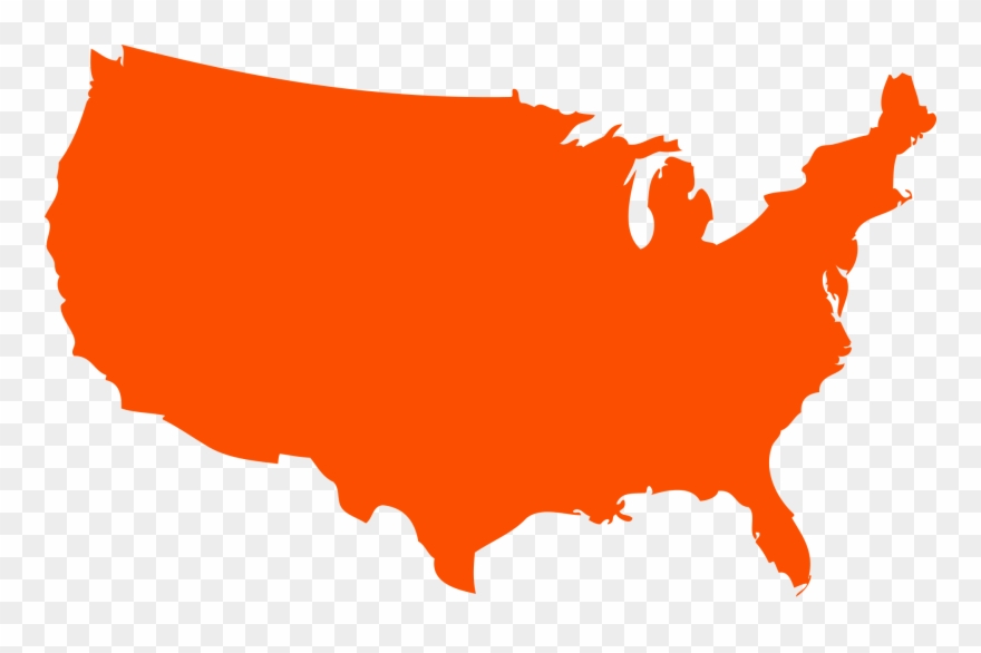 880x586 United States Clipart Outline