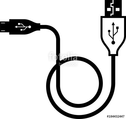 Usb Cable Vector at Vectorified.com | Collection of Usb Cable Vector ...