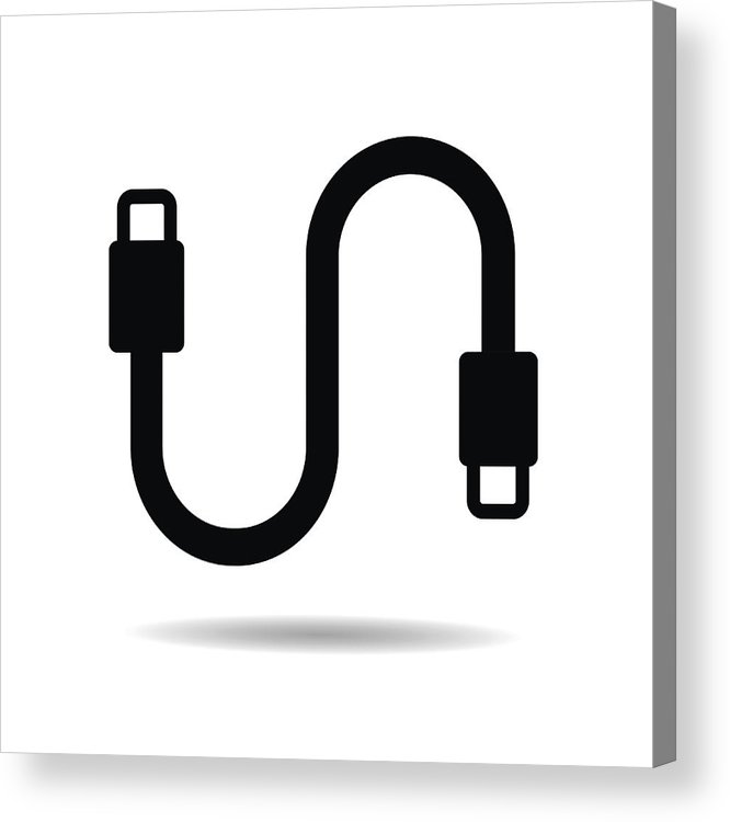 Usb Cable Icon Vector Illustration On White Background 666x750 Usb Cable Icon Vector Illustration On White Background