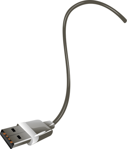 Vector Illustration Of End Of Usb Cable 425x500 Vector Illustration Of End Of Usb Cable