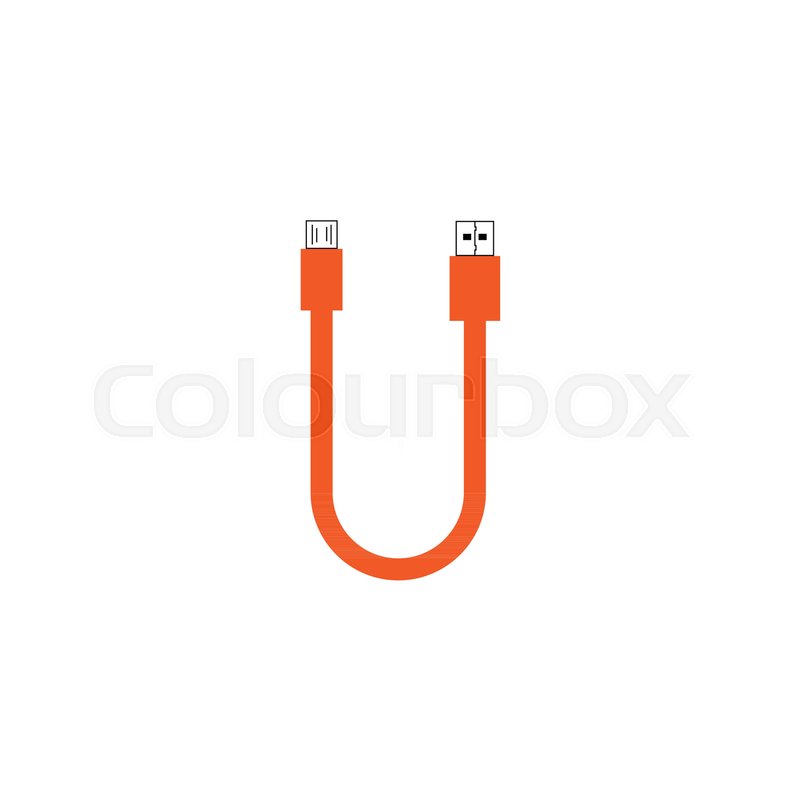 Letter U Usb Cable With Orange Color Stock Vector Colourbox 800x800 Letter U Usb Cable With Orange Color Stock Vector Colourbox