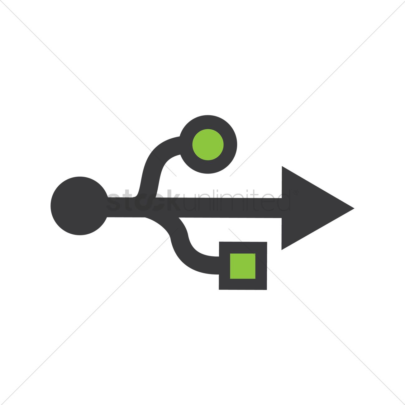 Usb Icon Vector Image 1300x1300 Usb Icon Vector Image