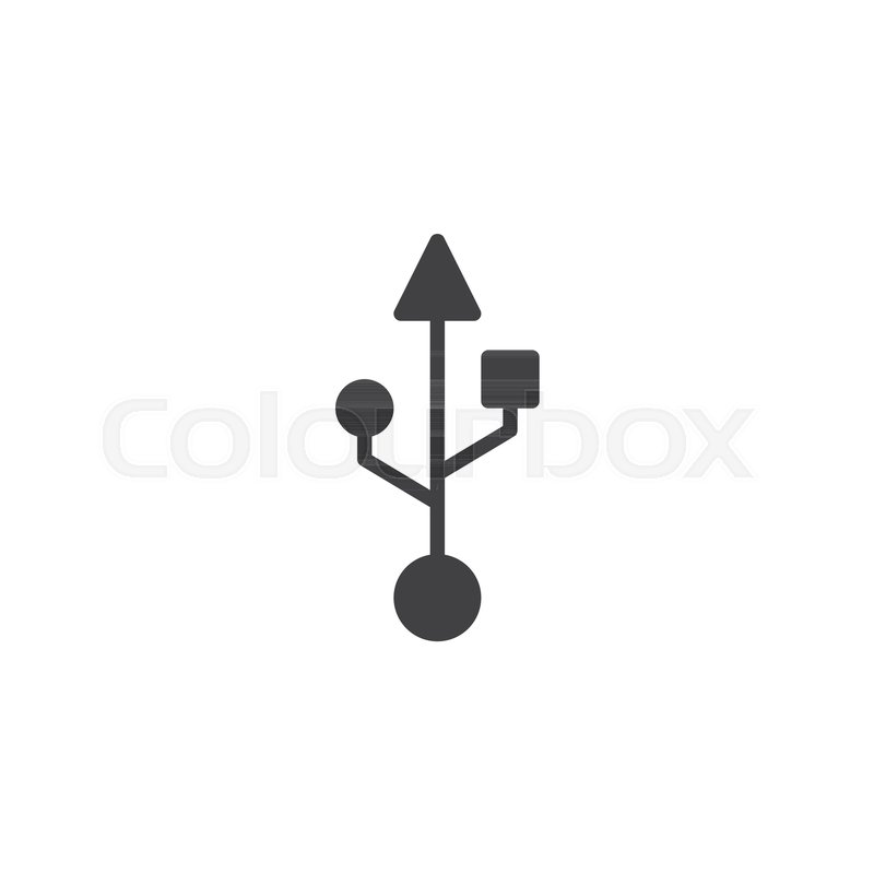 Usb Connection Icon Vector, Filled Stock Vector Colourbox 800x800 Usb Connection Icon Vector, Filled Stock Vector Colourbox