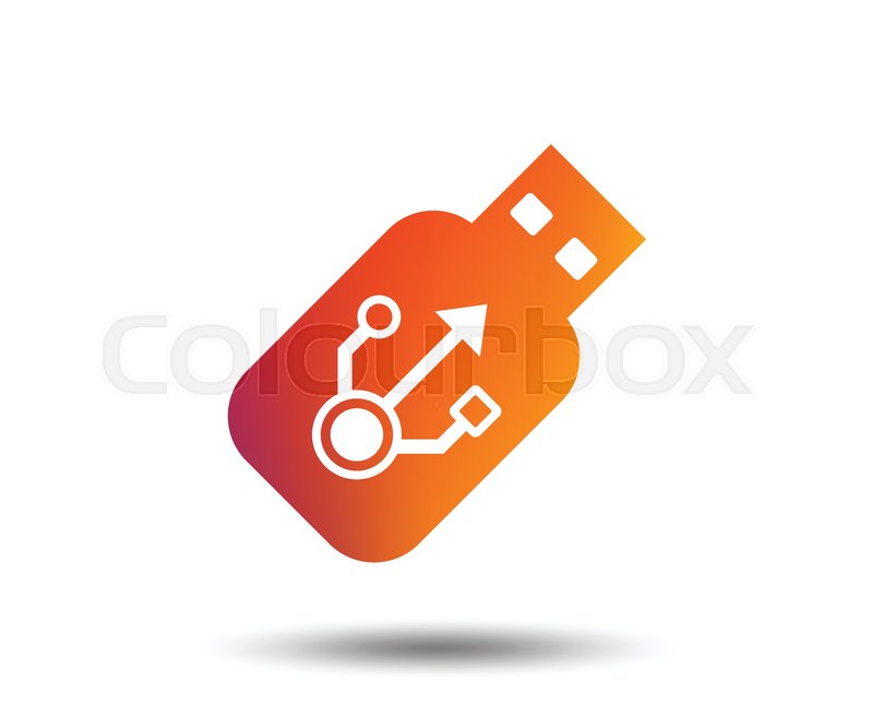 800x647 Usb Sign Icon Usb Flash Drive Stick Stock Vector Colourbox