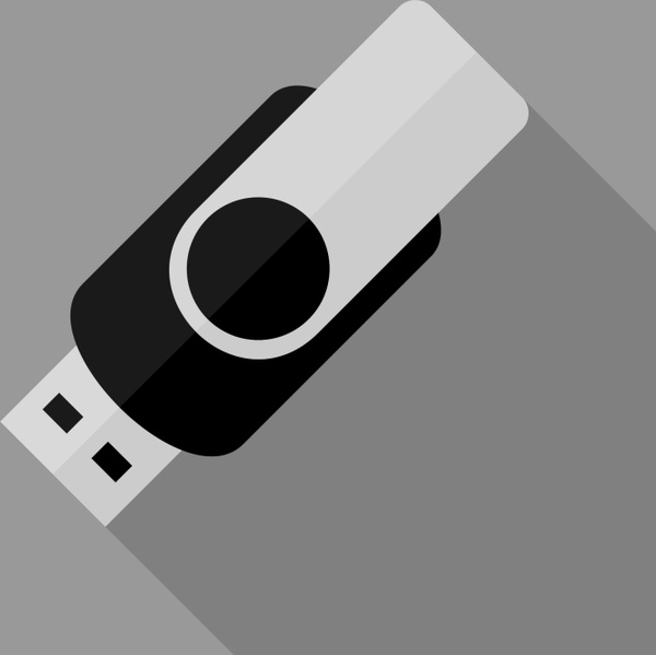 600x599 Usb Flash Drive Free Vector In Adobe Illustrator