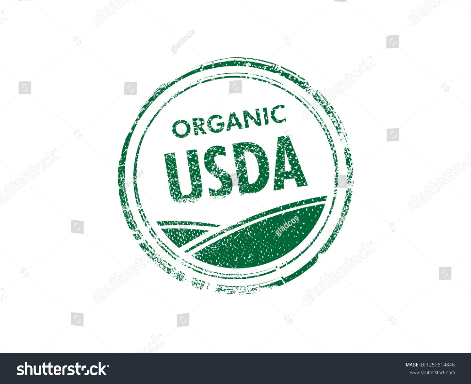 1500x1225 Usda Organic Vector Stamp On White Background Vector Organic Usda