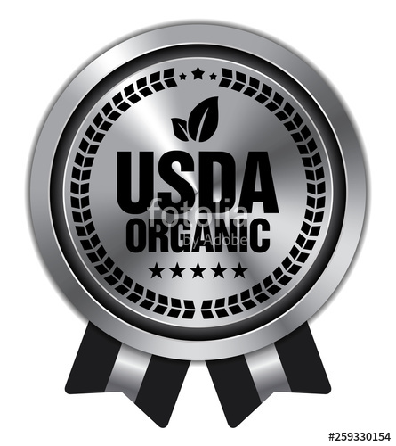 445x500 Usda Organic Badge Stock Image And Royalty Free Vector