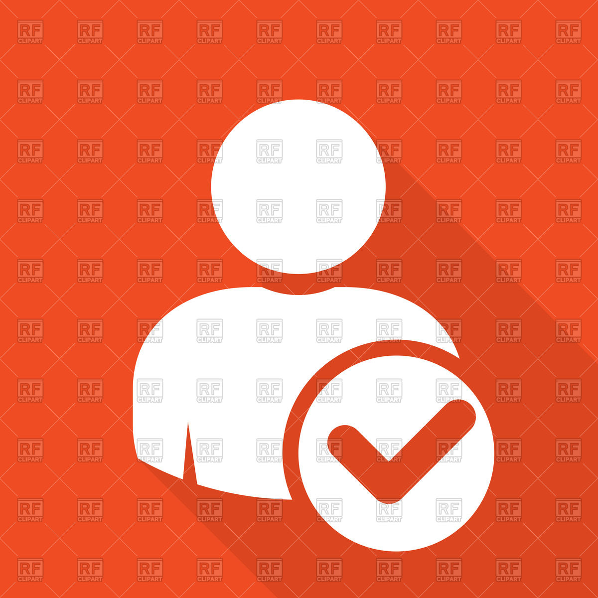 1200x1200 User Icon With Checkmark