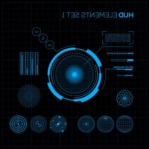300x300 Hud And Gui Set Futuristic User Interface Vector Hoodamathrun