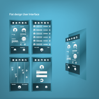 340x340 Business Style Flat User Interface Vector Free Download