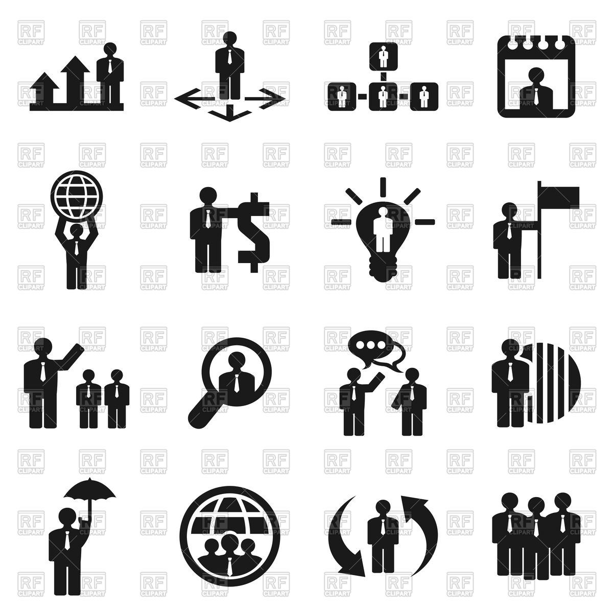 1200x1200 Set Of User Icons Vector Image Of Icons And Emblems