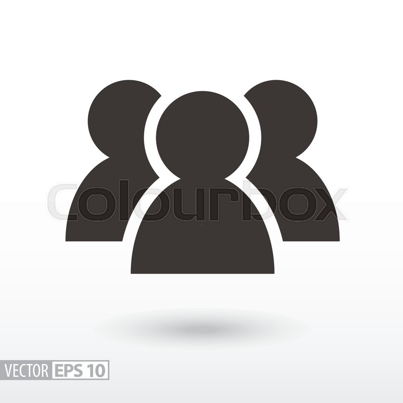 800x800 Users Flat Icon Sign User Vector Stock Vector Colourbox
