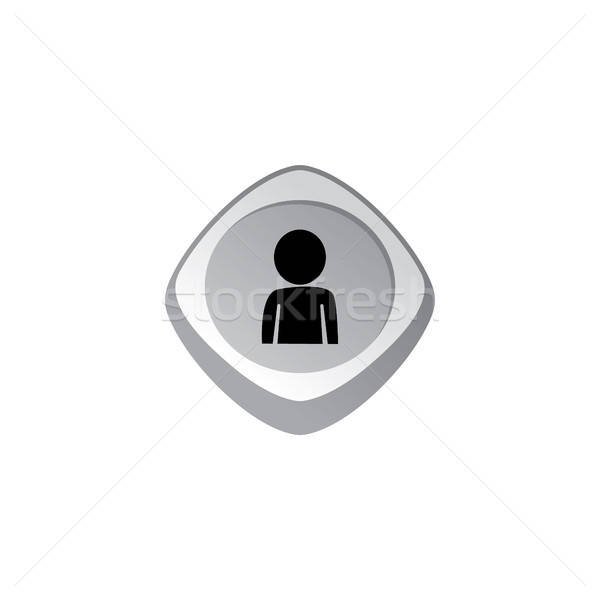 600x600 User Profile Glossy Color App Icon Button Game Asset Theme Vector
