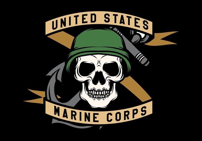 700x490 Usmc Skull Mascots Vector