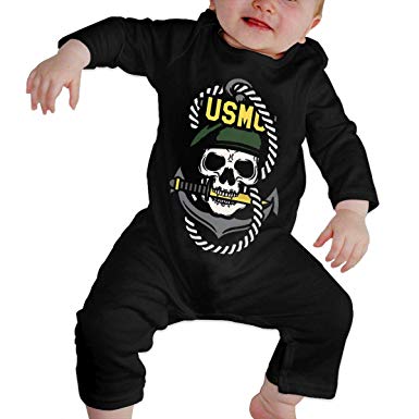 385x385 Julyshine Usmc Skull Mascots Vector Baby Crawler