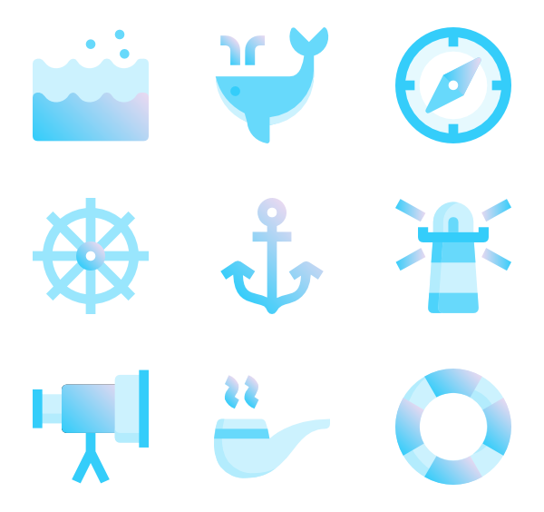 600x564 Marine Icons