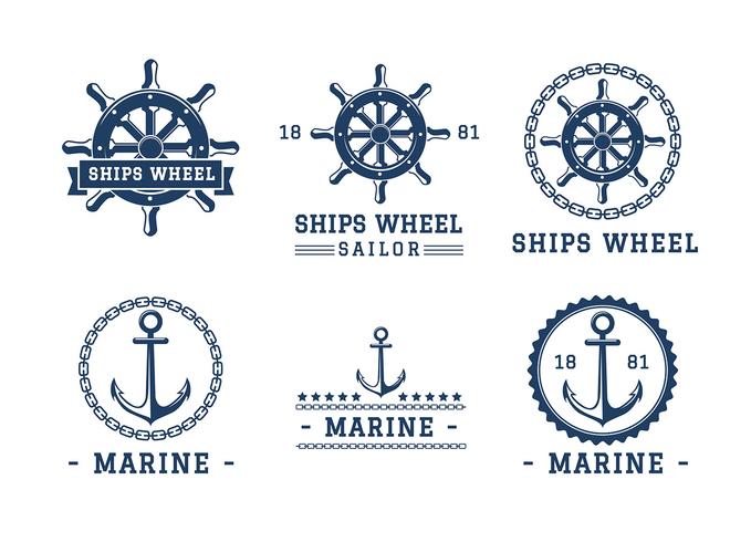 679x490 Ship Wheel Logo Template Free Vector