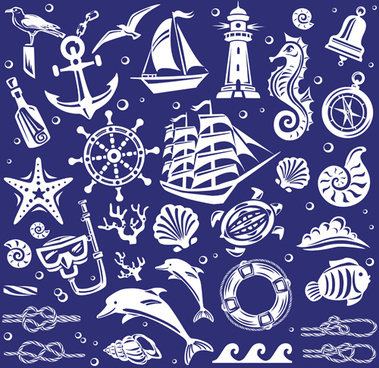 379x368 Vector Marine Element Free Vector Download
