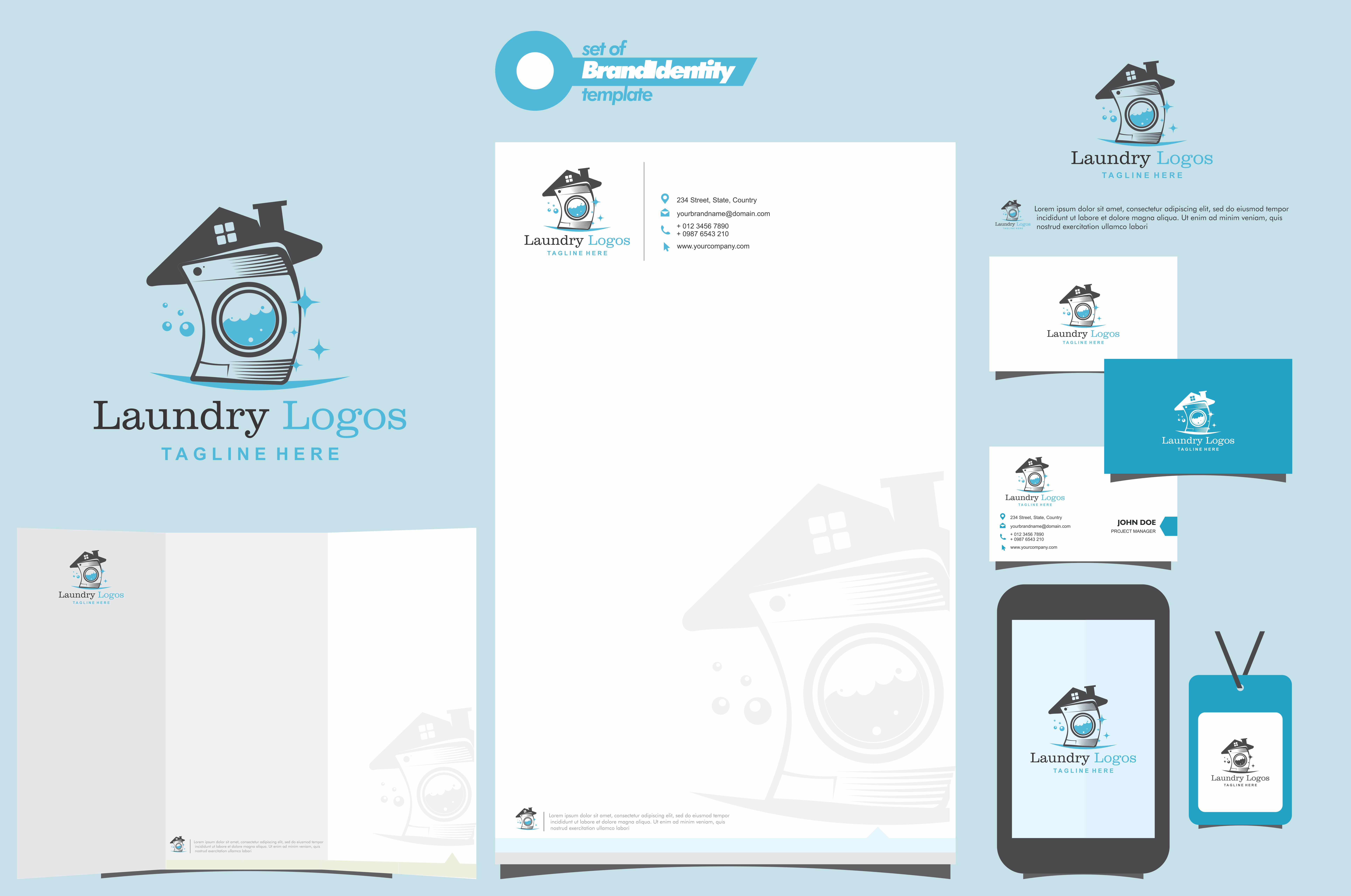 Laundry Logo Vector Template Graphic 7716x5118 Laundry Logo Vector Template Graphic