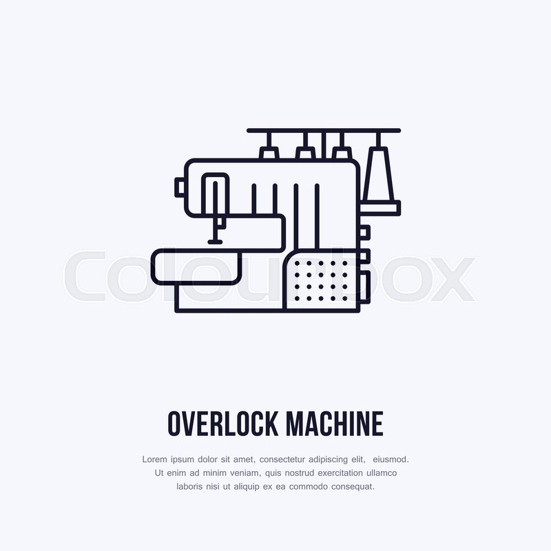 Sewing Machine Overlock Flat Line Stock Vector Colourbox 800x800 Sewing Machine Overlock Flat Line Stock Vector Colourbox