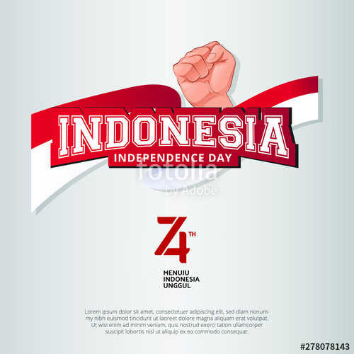 Indonesia Independence Day With Indonesian Flag, Hand 500x500 Indonesia Independence Day With Indonesian Flag, Hand