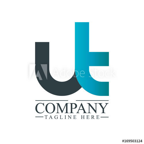 Initial Letter Ut Linked Design Logo 500x500 Initial Letter Ut Linked Design Logo