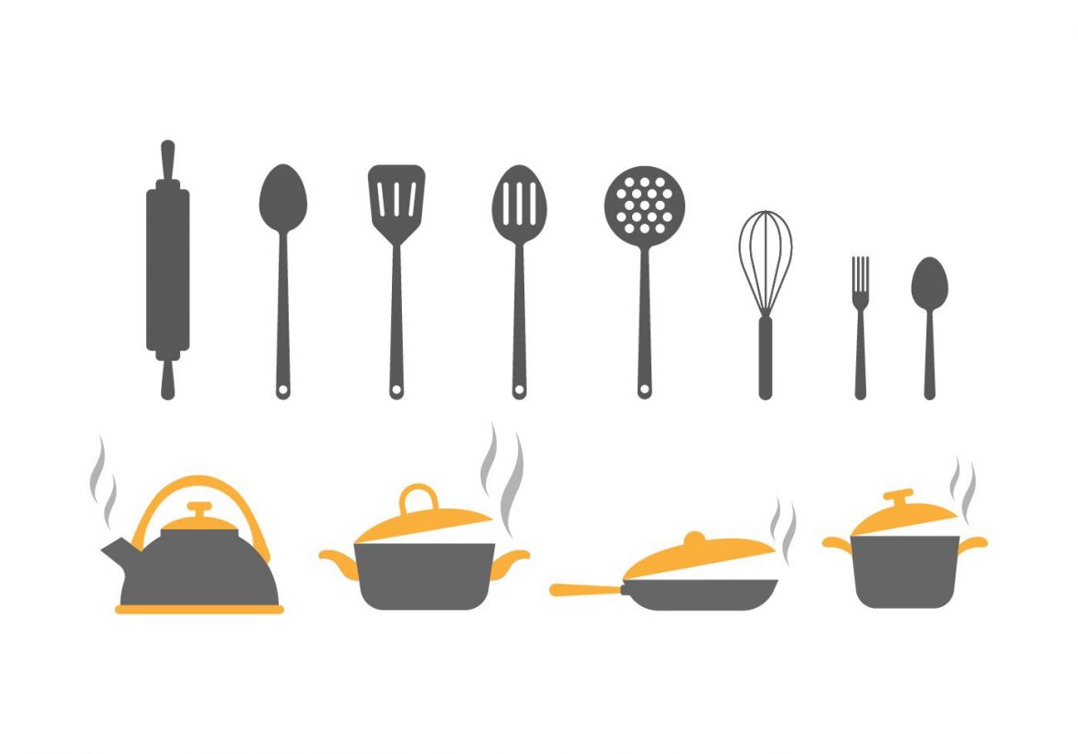 1180x826 Free Kitchen Utensils Vector Icons