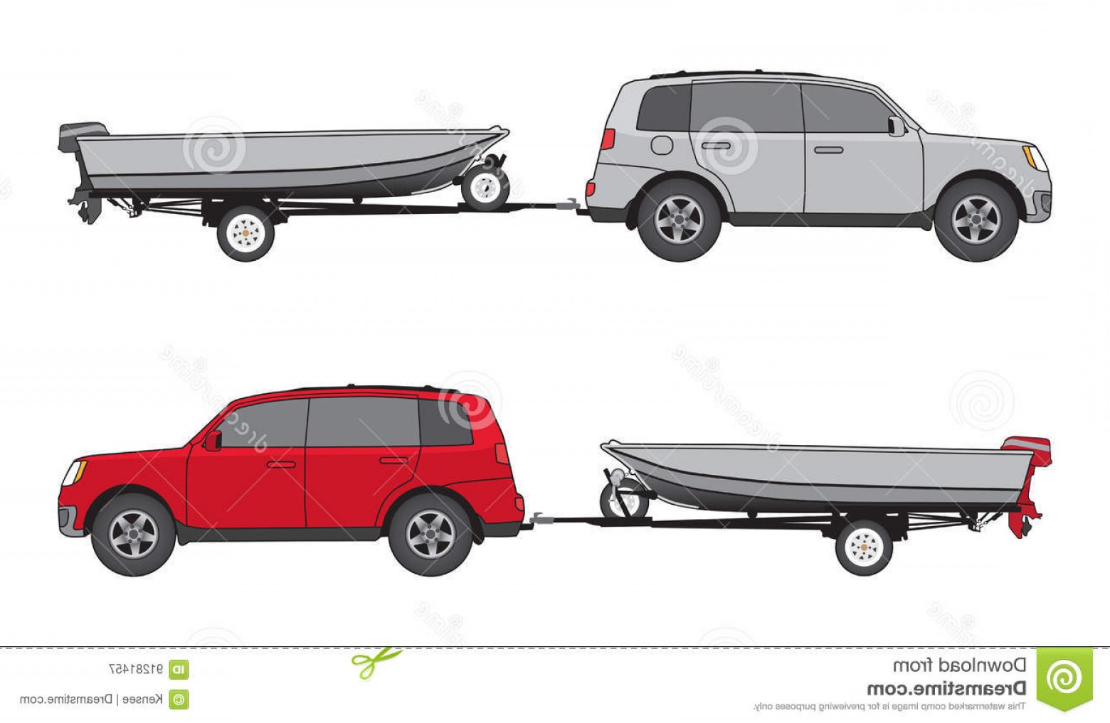 Stock Illustration Boat Trailer Car Sport Utility Vehicle Two 1560x1017 Stock Illustration Boat Trailer Car Sport Utility Vehicle Two