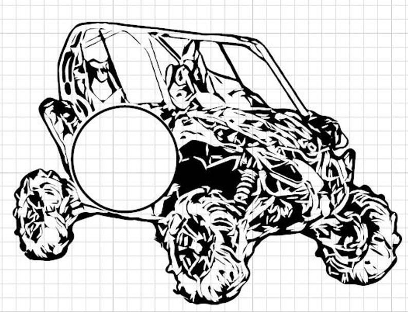 794x607 Utv Circle Monogram Etsy
