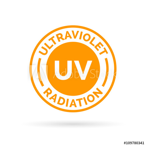 500x500 Uv Rays Icon Stamp Design Ultraviolet Radiation Symbol Uv Spf