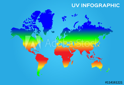 500x341 Uv Ultraviolet World Map Infographic Chart Uv Vector Graphic