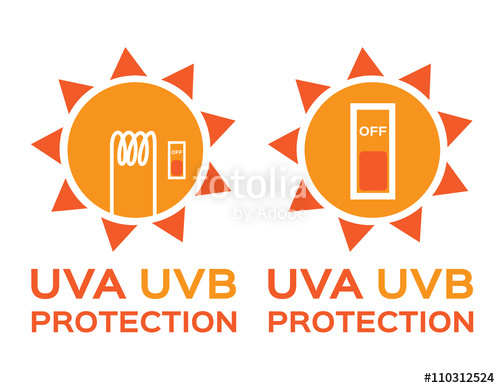 500x388 Uv Logo Uva Uvb With Orange Color Stock Image And Royalty Free