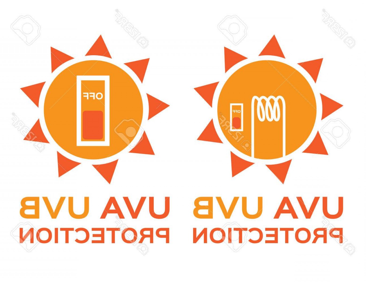 1560x1209 Photostock Vector Uv Logo Uva Uvb With Orange Color Soidergi