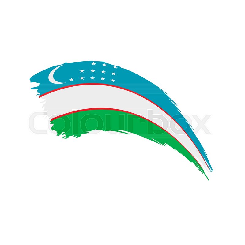 800x800 Uzbekistan Flag, Vector Illustration Stock Vector Colourbox