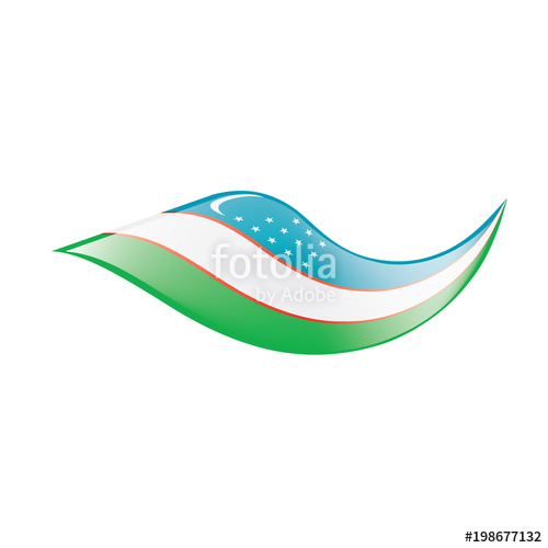 500x500 Uzbekistan Flag, Vector Illustration Stock Image And Royalty Free
