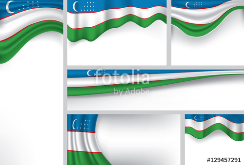 500x339 Vector Uzbekistan Flag, Uzbek Colors