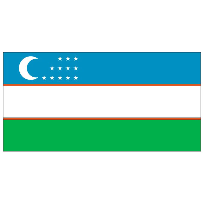 660x660 Vector Flag Of Uzbekistan