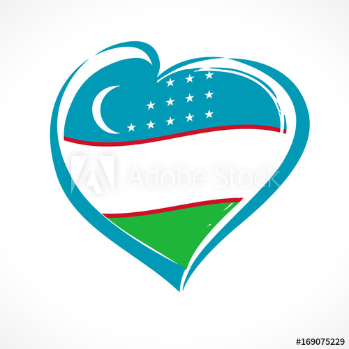 500x500 Love Uzbekistan Emblem Colored Independence Day Of Uzbekistan