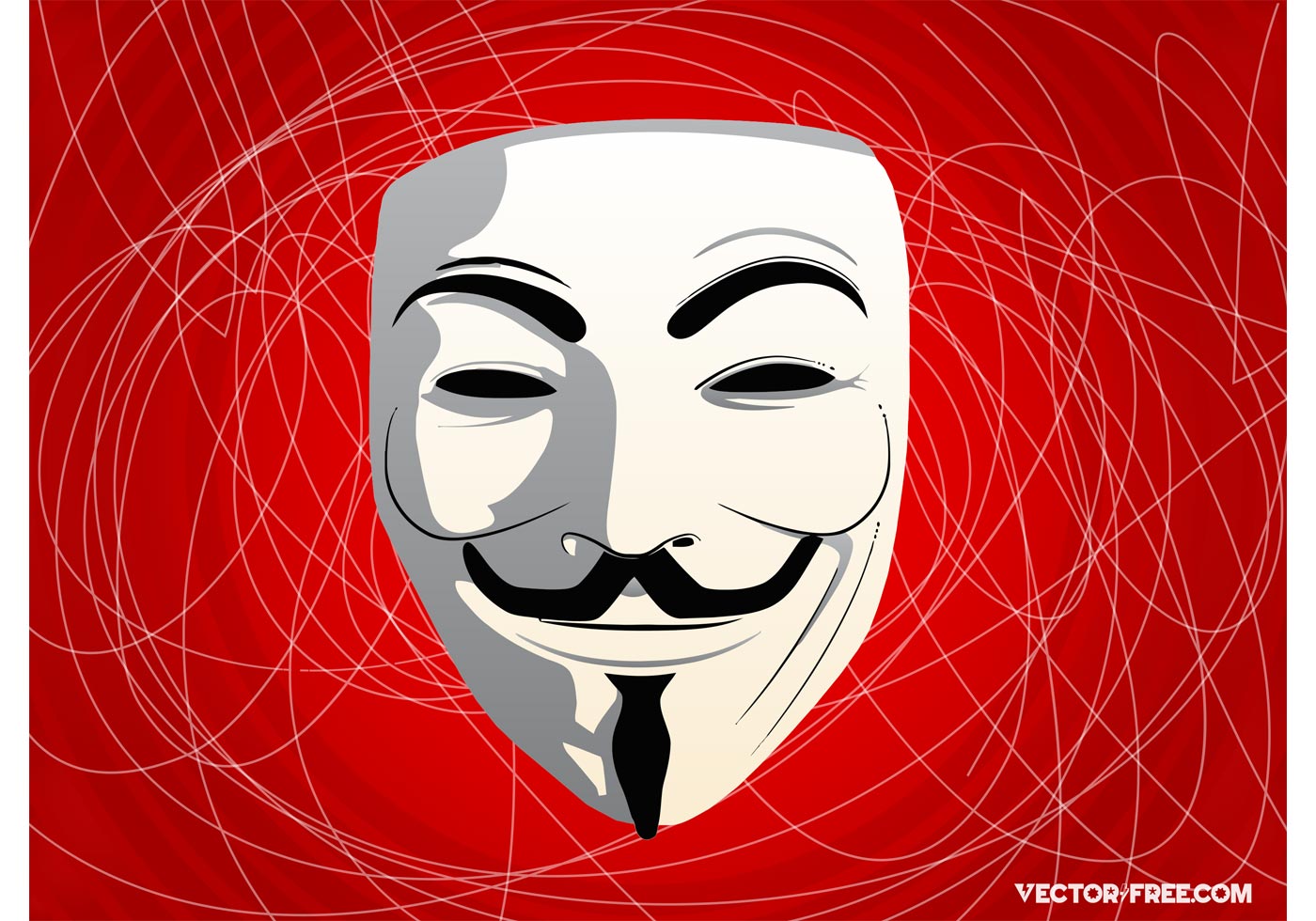 Guy Fawkes Mask Free Vector Art 1400x980 Guy Fawkes Mask Free Vector Art