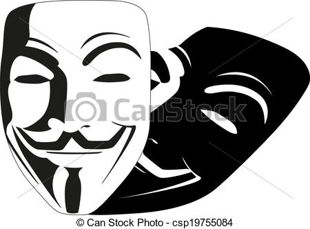 Vendetta Mask Clipart 450x332 Vendetta Mask Clipart